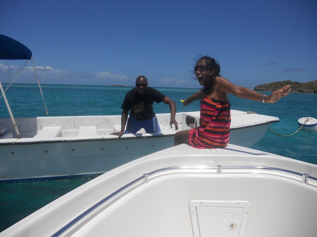 Colleen collecting the cards